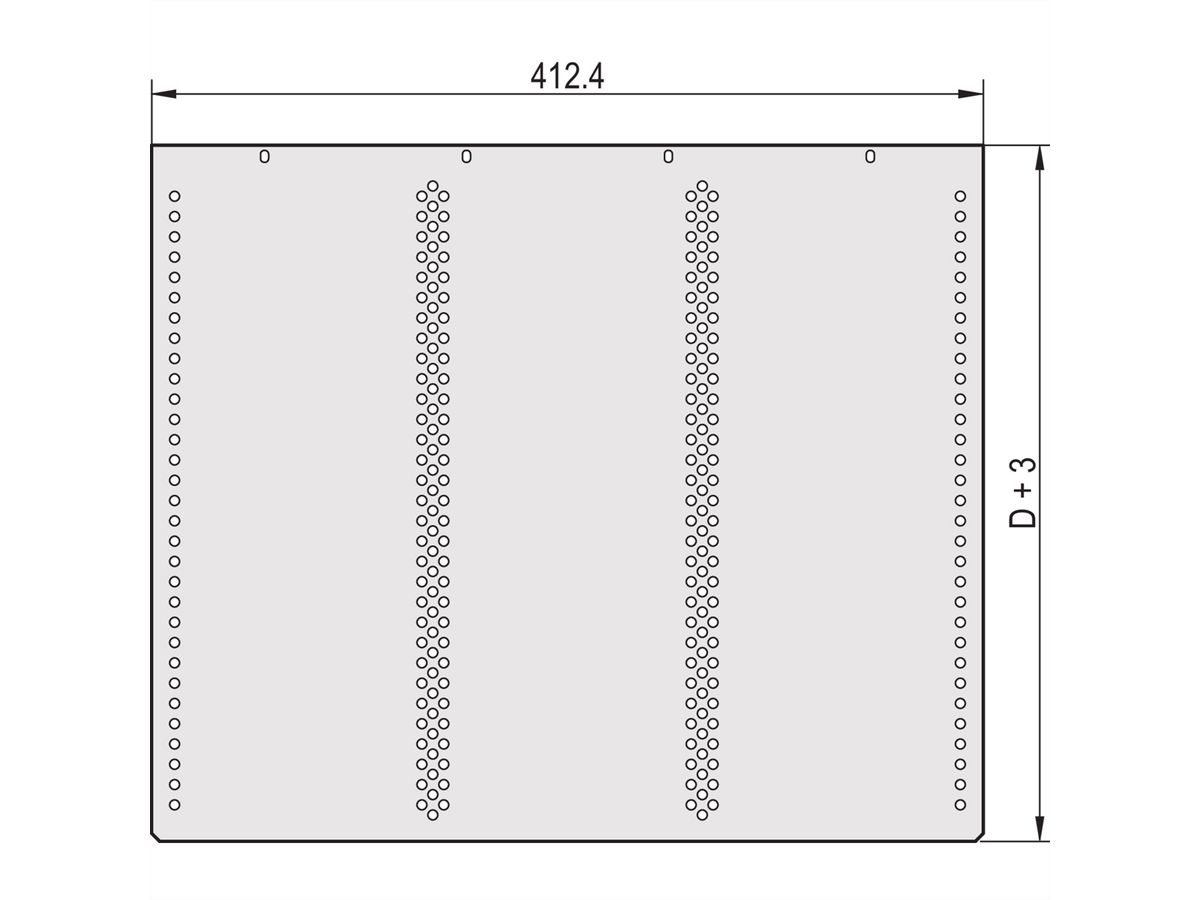 SCHROFF Abdeckbleche - ABDECKBLECH FUER KARTEN 220T