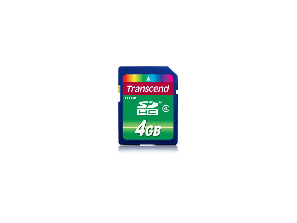Transcend TS4GSDHC4 Speicherkarte 4 GB SDHC