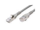 METZ CONNECT Patchkabel Cat.6A AWG 26, LSOH, grau, 0,2 m
