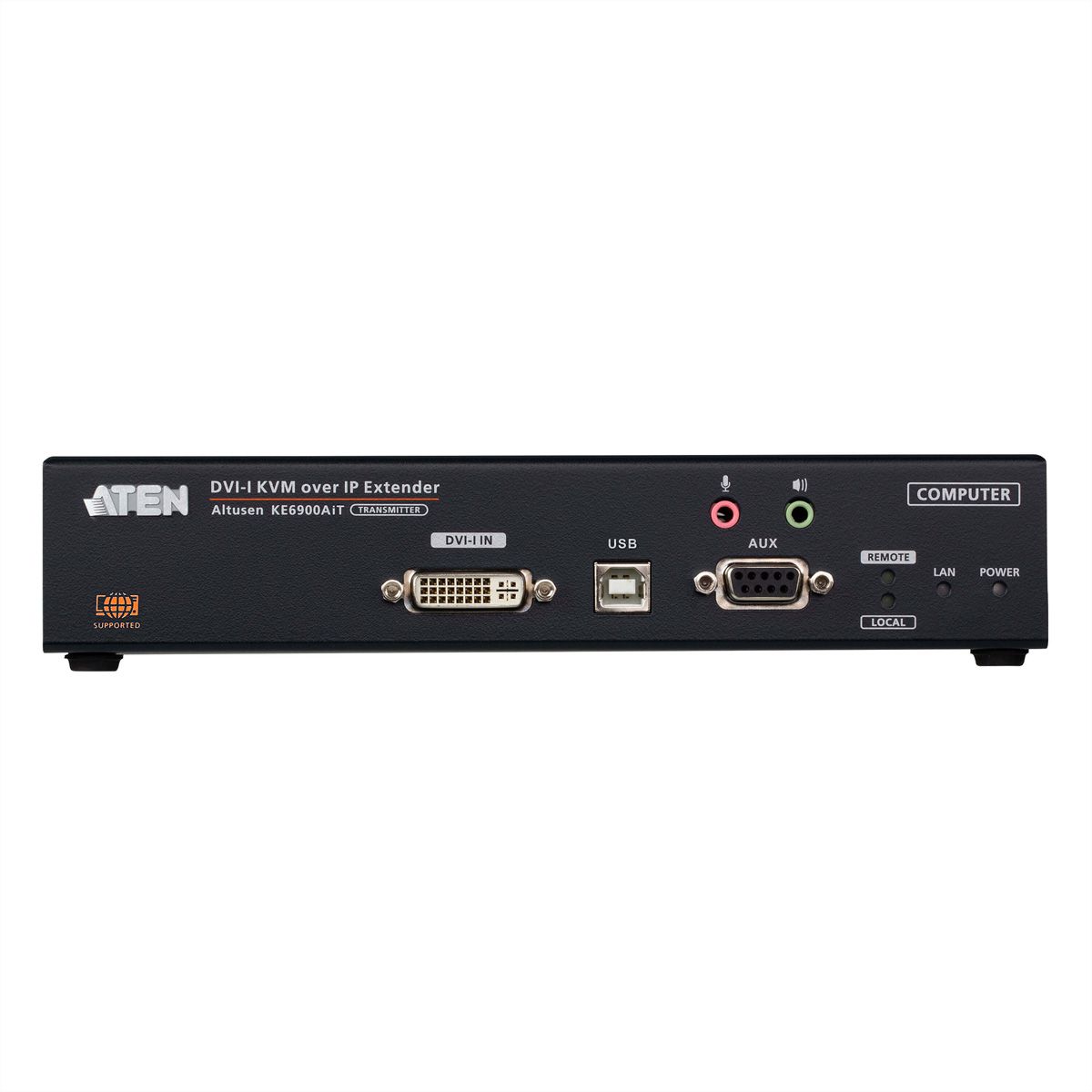ATEN KE6900AIT Full HD DVI KVM Over IP Extender Transmitter mit Internetzugang