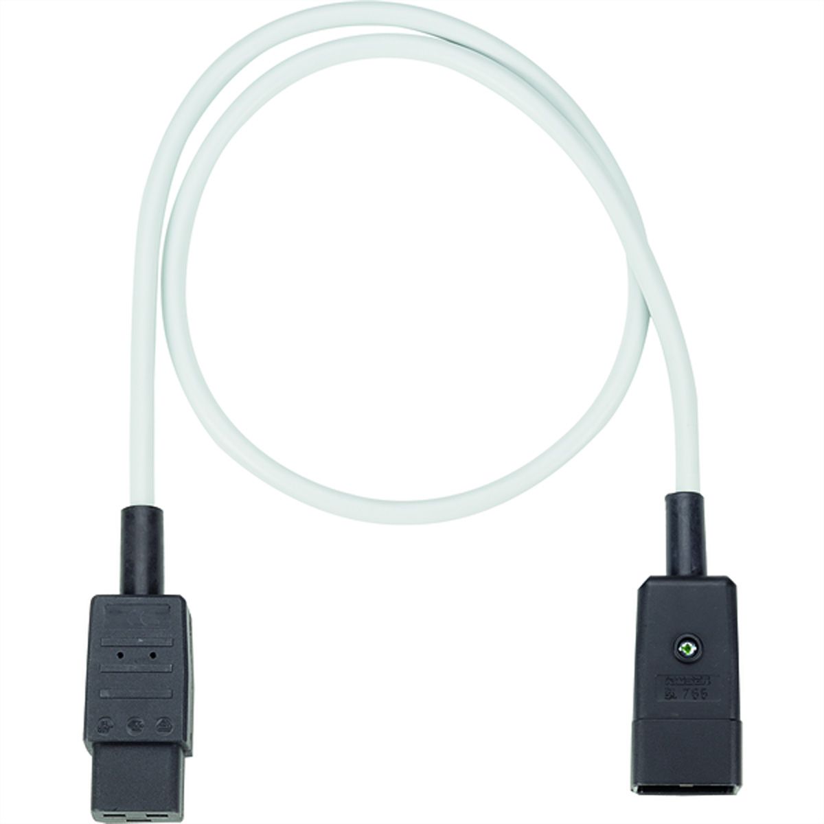 BACHMANN Verlängerung H05VV-F3G1,5,grau, C20-Kaltgeräte-Stecker  