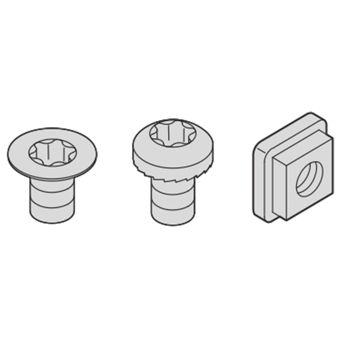 SCHROFF Befestigungsmaterial für Montageplatte - NTS MONTAGEPLATTE  