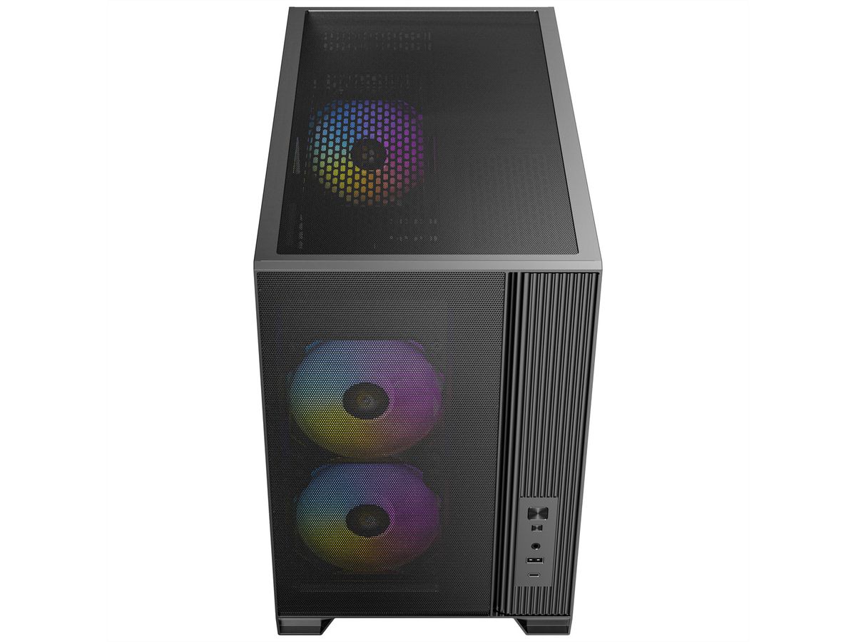 ANTEC FLUX M ATX/Micro-ATX/ITX Midi Tower PC Gehäuse , schwarz