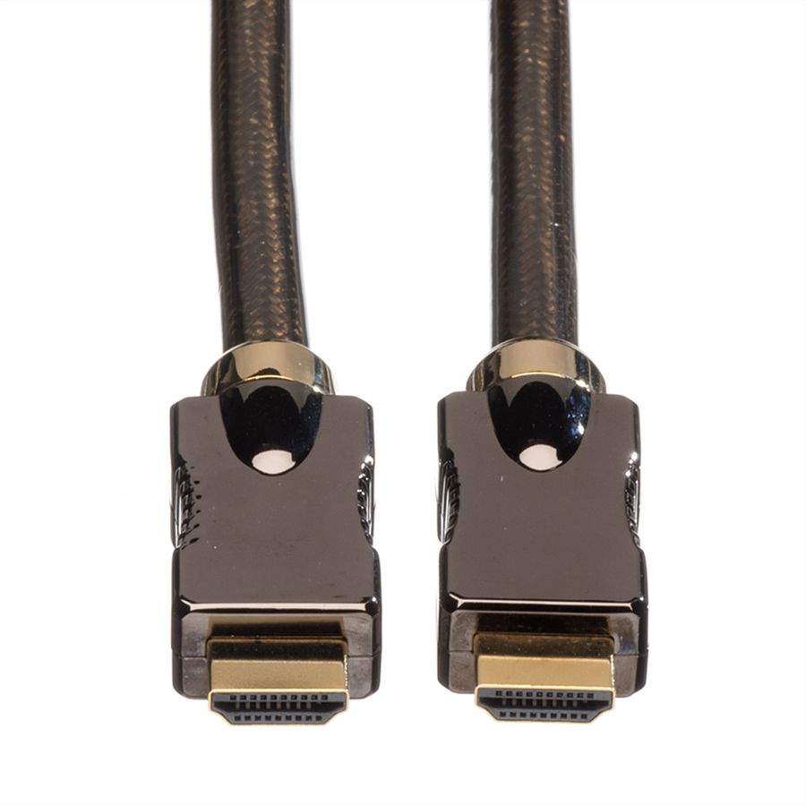 ROLINE 4K HDMI Ultra HD Kabel mit Ethernet, ST/ST, schwarz, 3 m