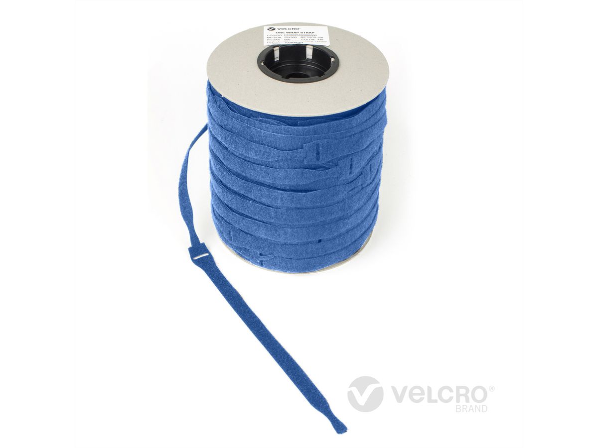 VELCRO® One Wrap® Strap 20mm x 230mm, 750 Stück, blau
