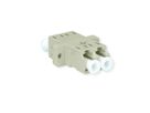 TELEGÄRTNER LC Duplex Kupplung, MM, Keramikhülse, Kunststoffgehäuse, beige, Z77