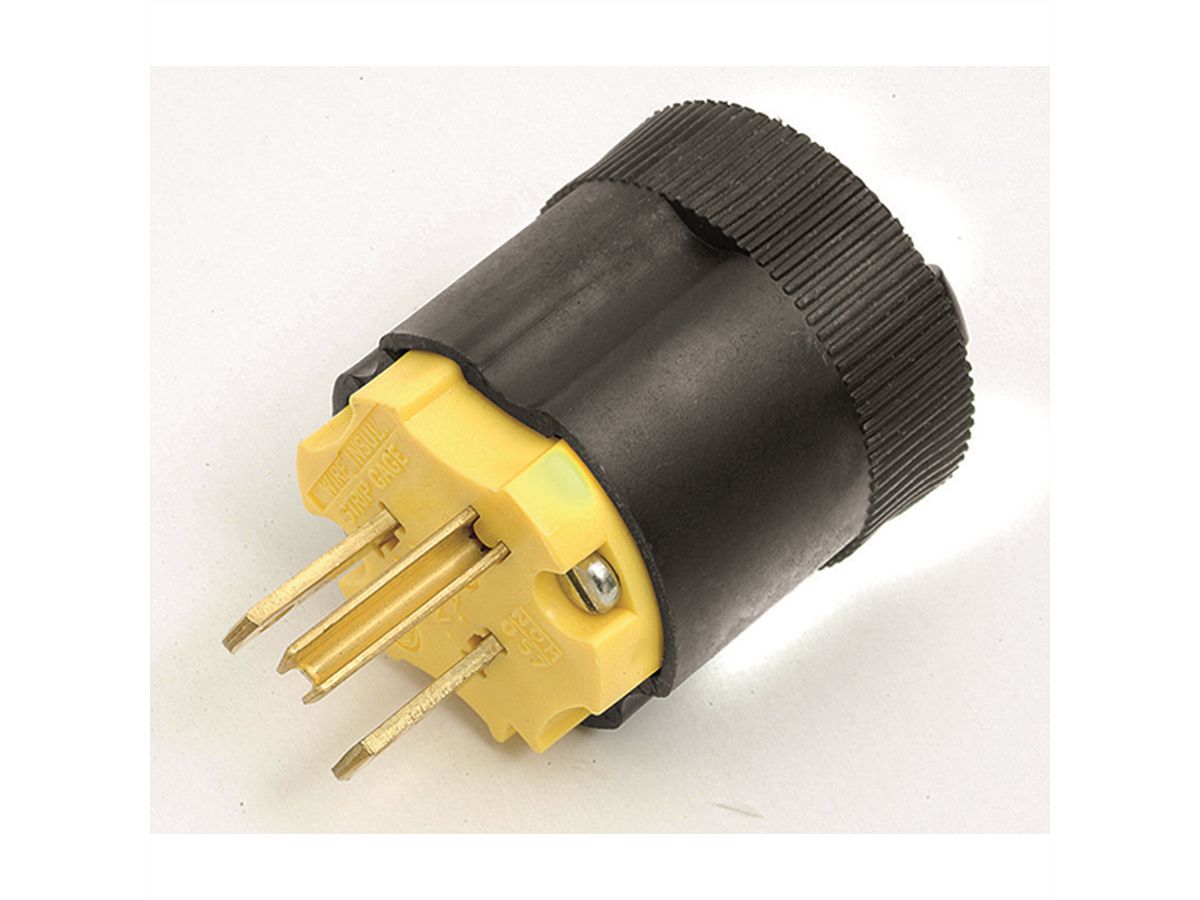 BACHMANN USA Stecker 3 polig, nicht polarisiert, schwarz - SECOMP  