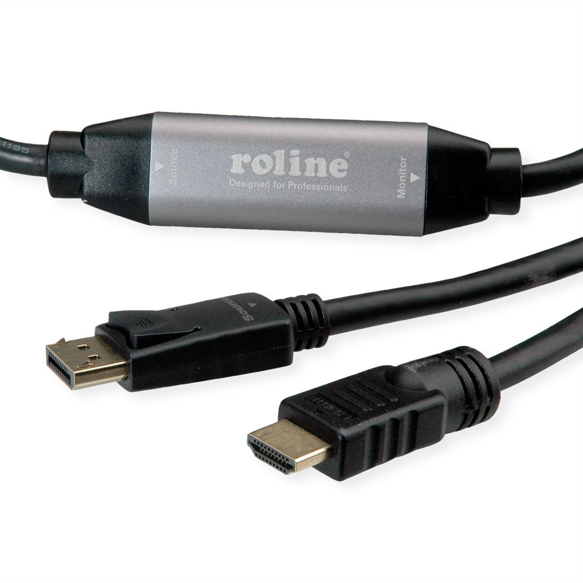 ROLINE DisplayPort Kabel DP - UHDTV, ST/ST, schwarz, 7,5 m