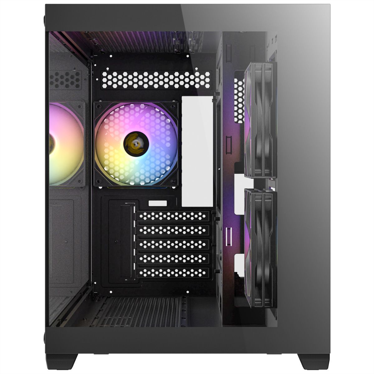 ANTEC CX600M ARGB B Micro-ATX Tower Gaming PC Gehäuse, schwarz