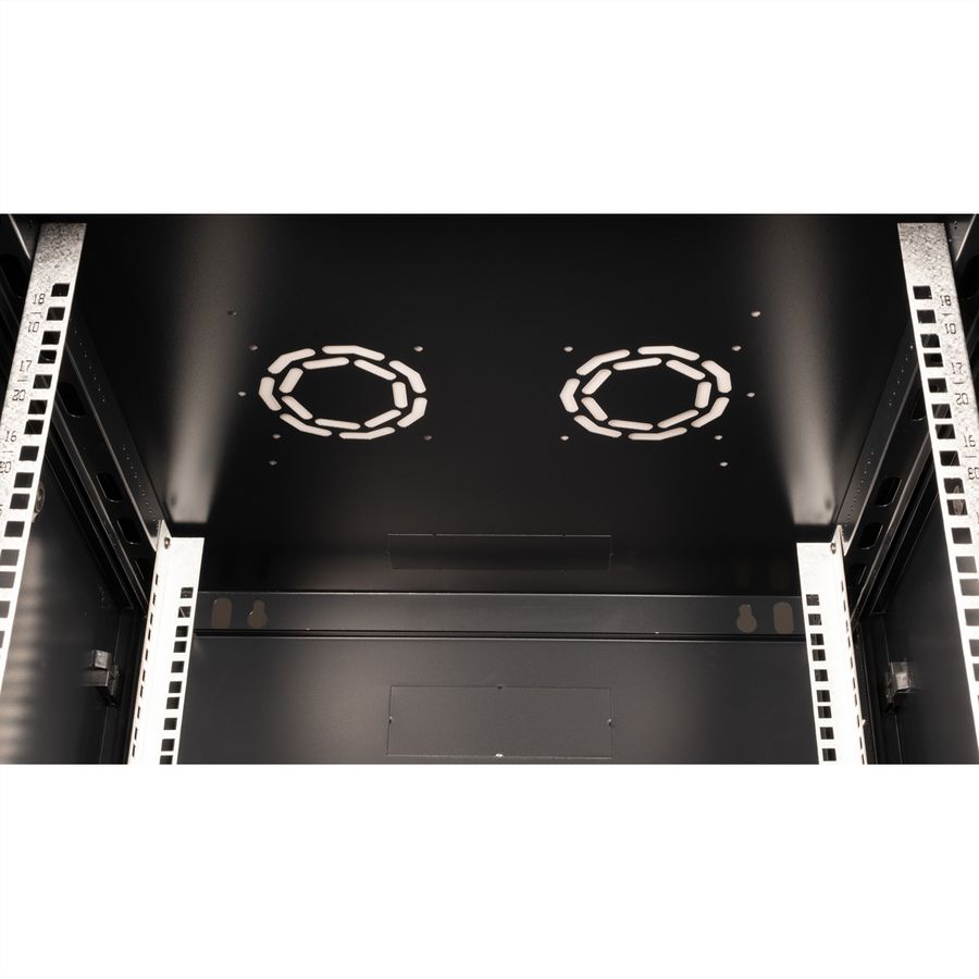 VALUE 19-Zoll Wandgehäuse 18HE, 600x600mm schwarz, Bausatz