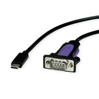 ROLINE Konverter-Kabel USB-C - seriell, FTDI Chipset, 1,8 m