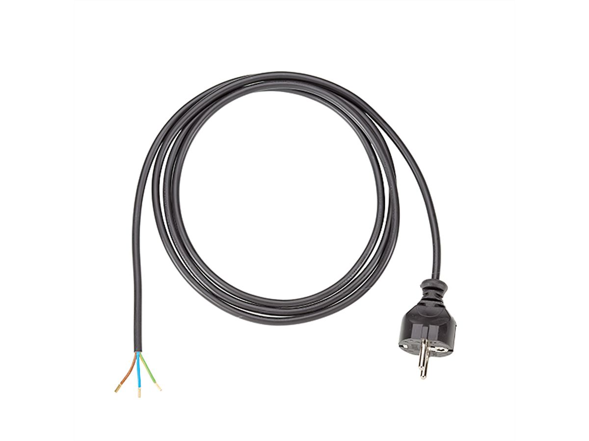 BACHMANN Zuleitung H03VV-F 3G0,75 2m, schwarz, einzeln verpackt