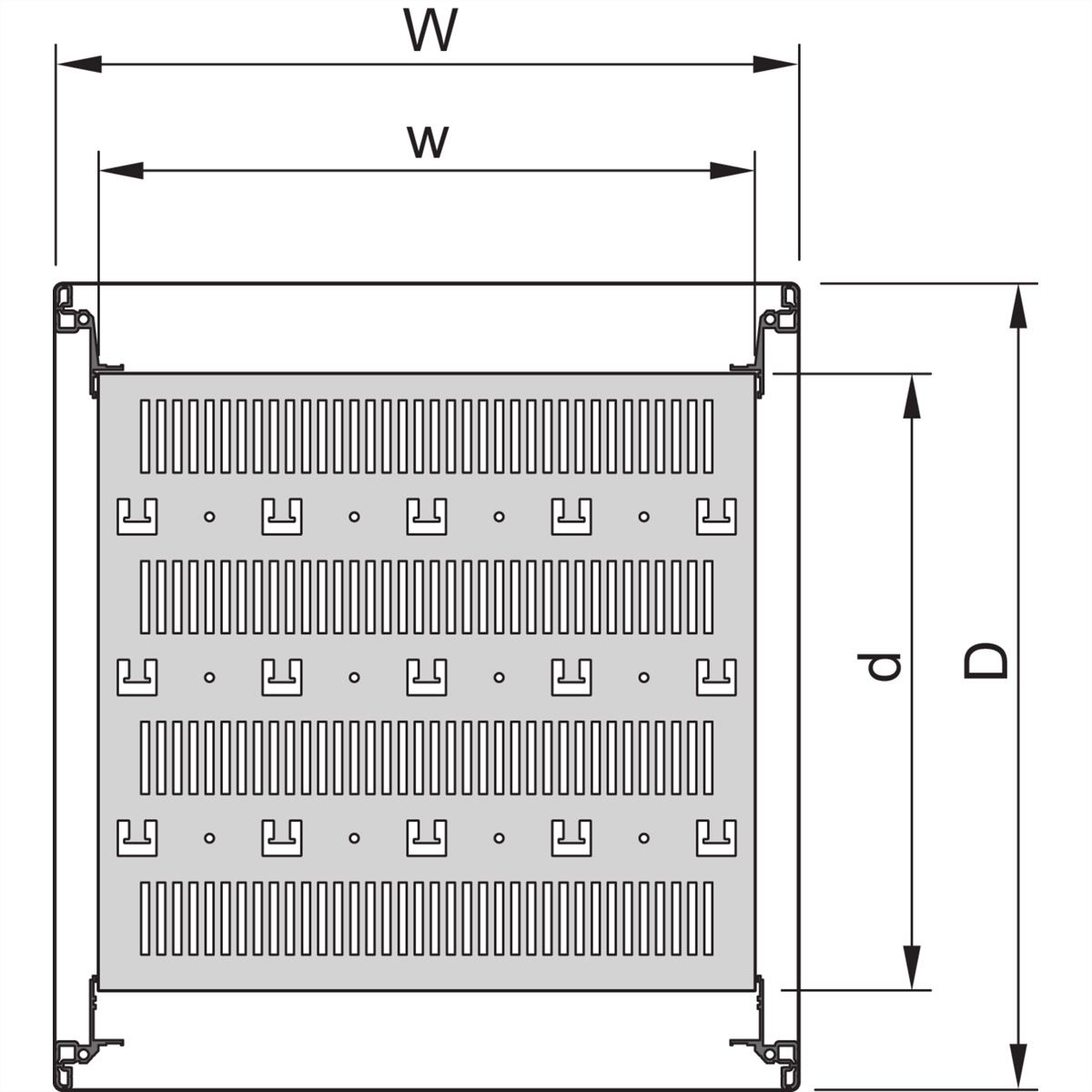 SCHROFF 19"FACHB.STAT.600B1000T 7021