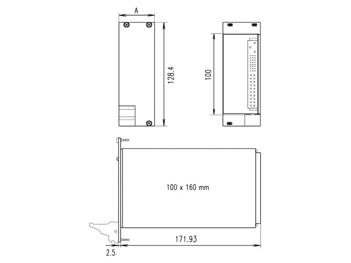 SCHROFF DC/DC Schaltregler Quad, 250 W - NETZGERAET CPCI 250W-P DC