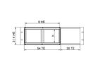 SCHROFF Horizontaler Kartenausbau - HORIZ.AB. 3HE VO KD HI VT