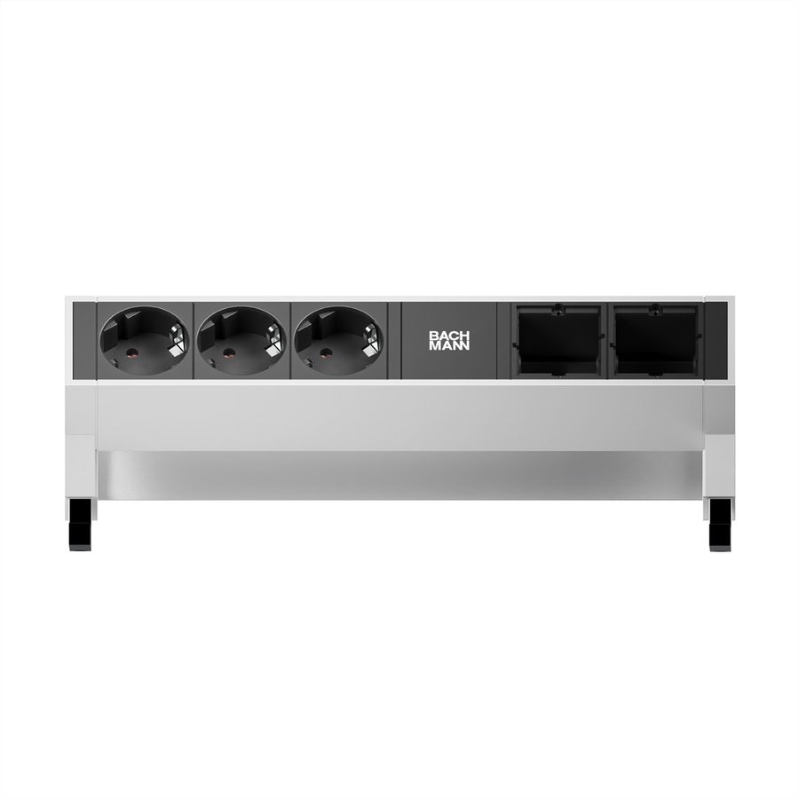 BACHMANN DESK2 3x Schutzkontakt 2x ABD GST18, weiß