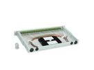 TELEGÄRTNER BASIS V LWL-Panel mit Kupplungen & Pigtails, 24x LC Duplex, lindgrün, OM5