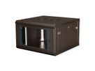 VALUE 19-Zoll Wandgehäuse 6HE, 600x600mm schwarz, Bausatz