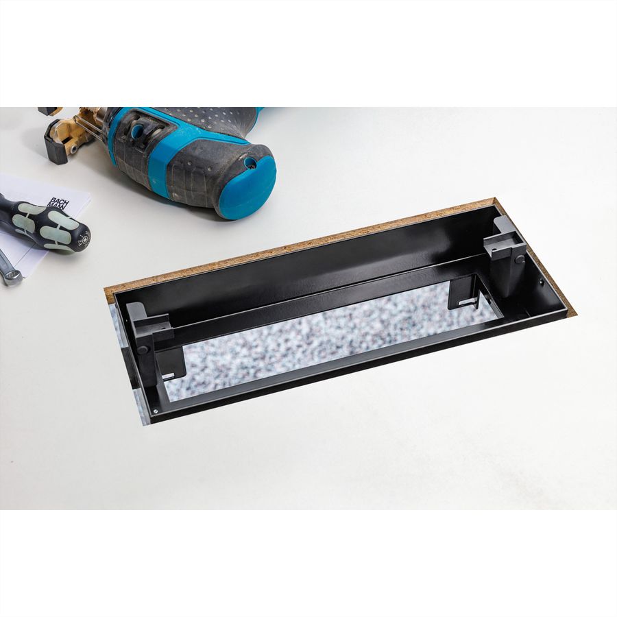 BACHMANN TOP FRAME UT 4fach ohne Klappe Gehäuse sw