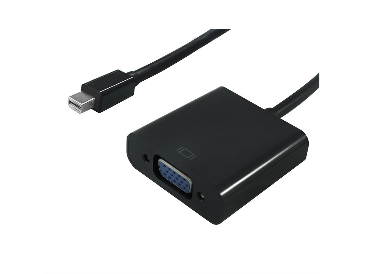 STANDARD Mini DisplayPort-VGA Adapter, Mini DP ST - VGA BU