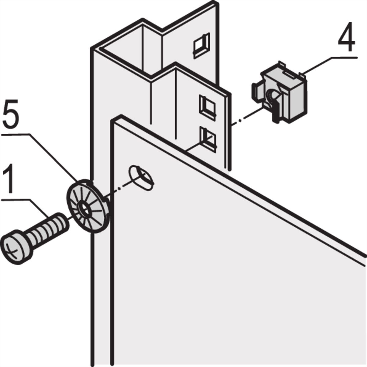 SCHROFF Montagematerial für 19"-Komponenten, M6, 50fach