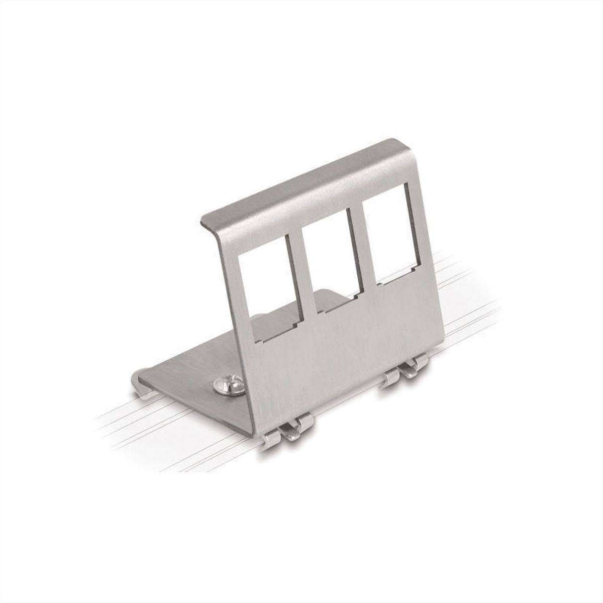 VALUE Hutschienen-Adapter unbestückt, für 3 Keystones