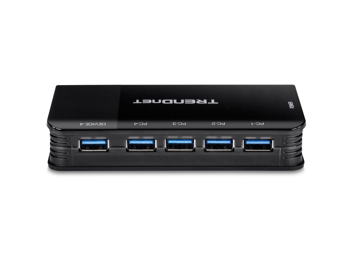 TRENDnet TK-U404 4-Port Sharing Switch 4 PC/1 User USB 3.1