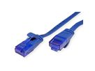 VALUE Patchkabel Kat.6A (Class EA) UTP, extra-flach, blau, 1 m