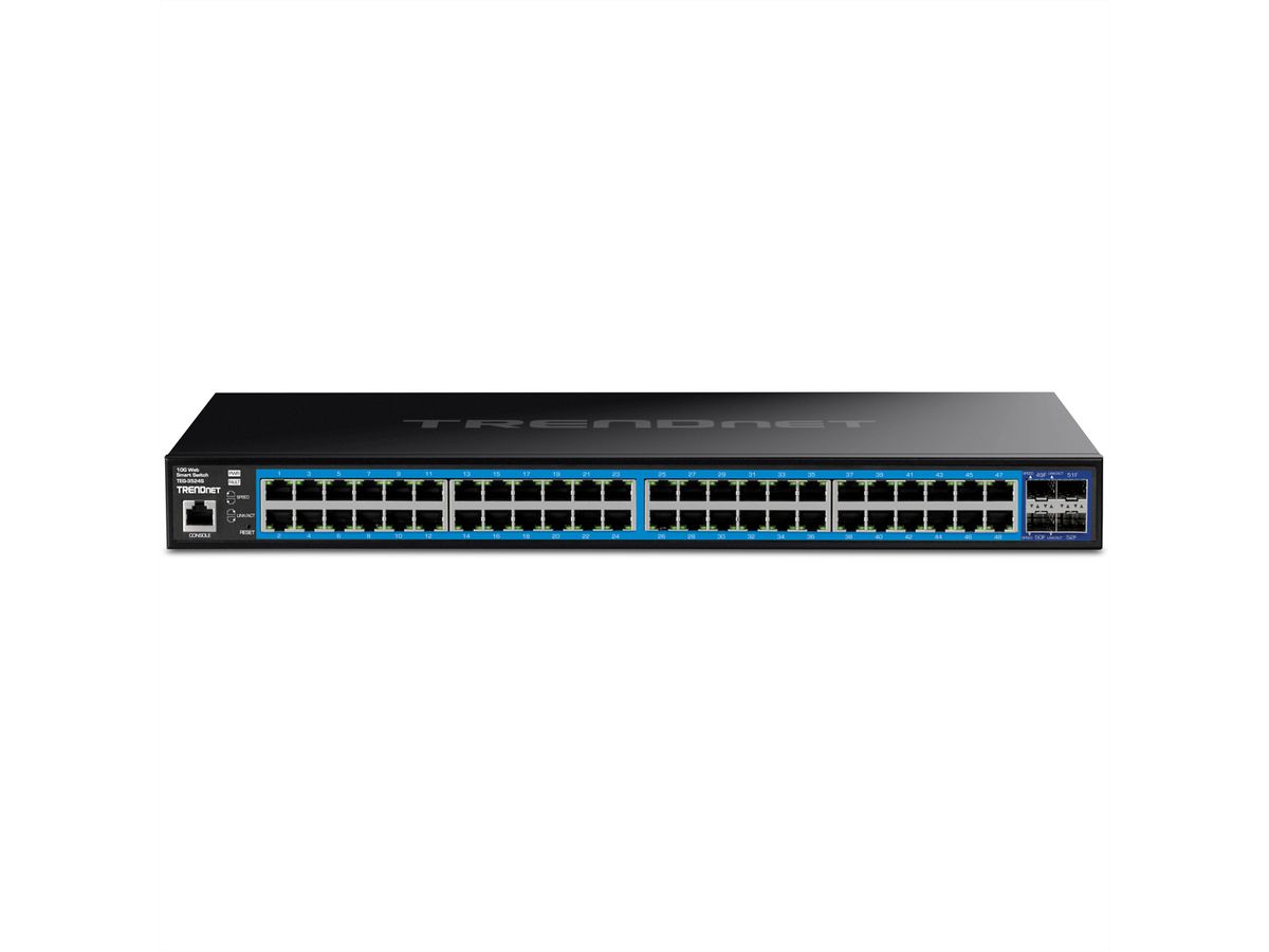 TRENDnet TEG-3524S 52 Port Switch, Gigabit Web Smart mit 10G SFP+ Slots