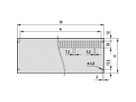 SCHROFF Rückwand, ungeschirmt, zur Montage am Gehäuserahmen - RUECKWAND 4HE 42TE O.PERFOR.