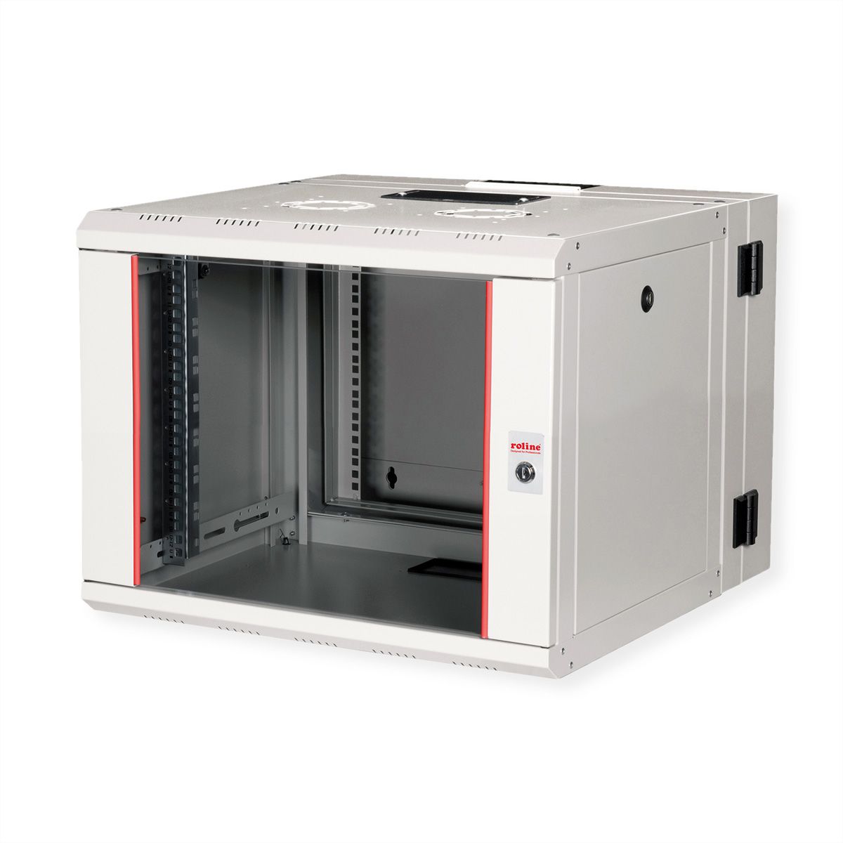 ROLINE 19-Zoll Wandgehäuse Pro 7 HE, 600x600 BxT zweiteilig schwenkbar grau