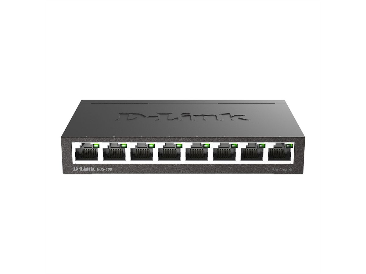 D-Link DGS-108 8-Port Layer2 Gigabit Switch