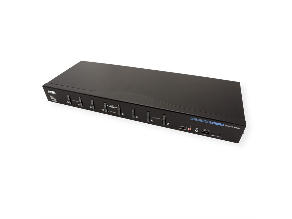 ATEN CS1788 KVM Switch Dual-Link DVI, USB, Audio, 8 Ports