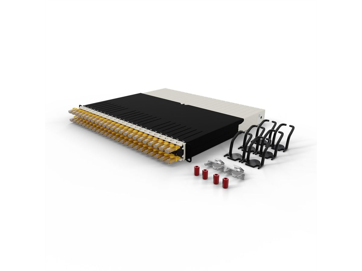 patchbox.one 8RU UTP gelb Cat.6a 0,8m