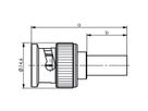 TELEGÄRTNER BNC-Crimpstecker 50 Ohm, für RG-58C/U Professional
