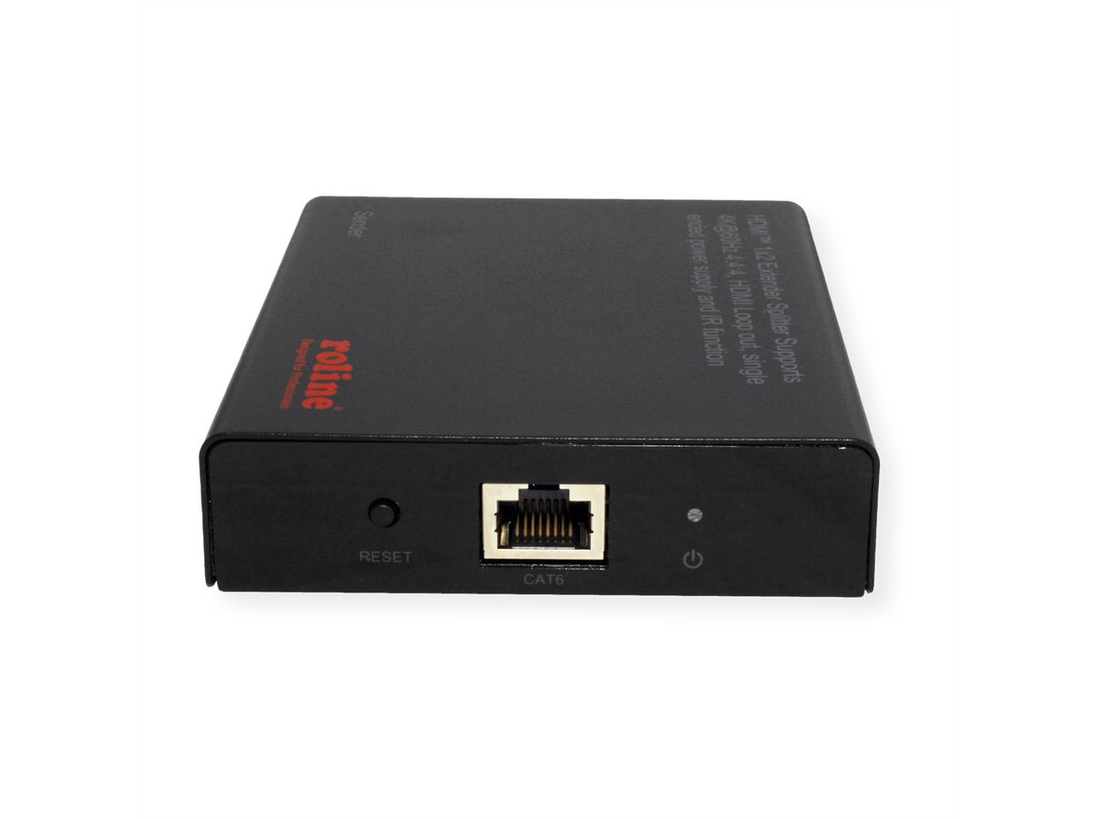 ROLINE HDMI Extender und Splitter, 1x2, über Kat.6A, 70m, 4K60Hz
