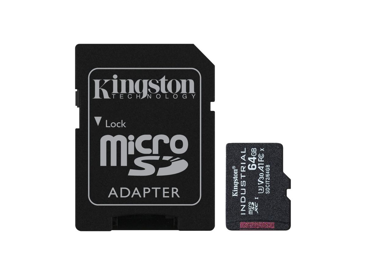 Kingston Technology Industrial Speicherkarte 64 GB MicroSDXC UHS-I Klasse 10