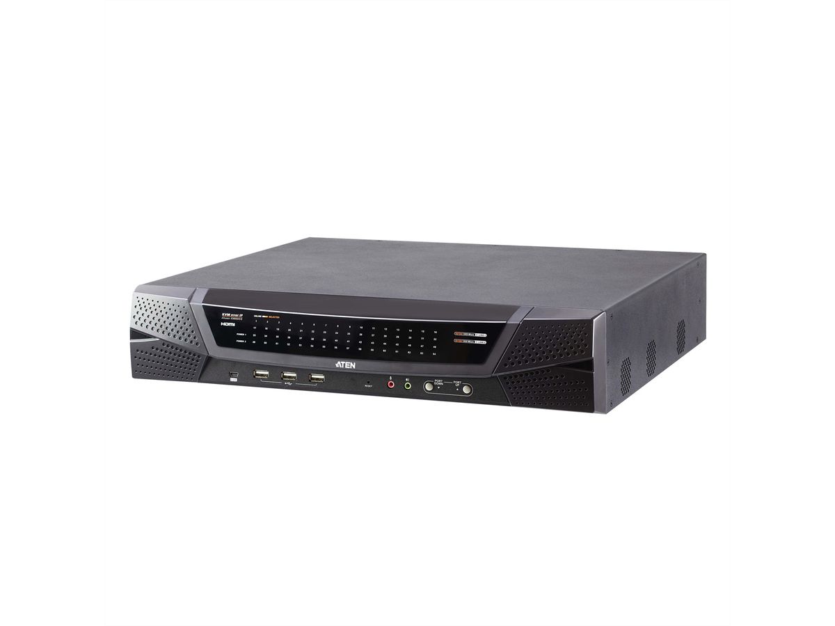 ATEN KN8064VB 64-Port Multi Interface Cat 5 KVM over IP Switch 1 Local 8 Remote Access