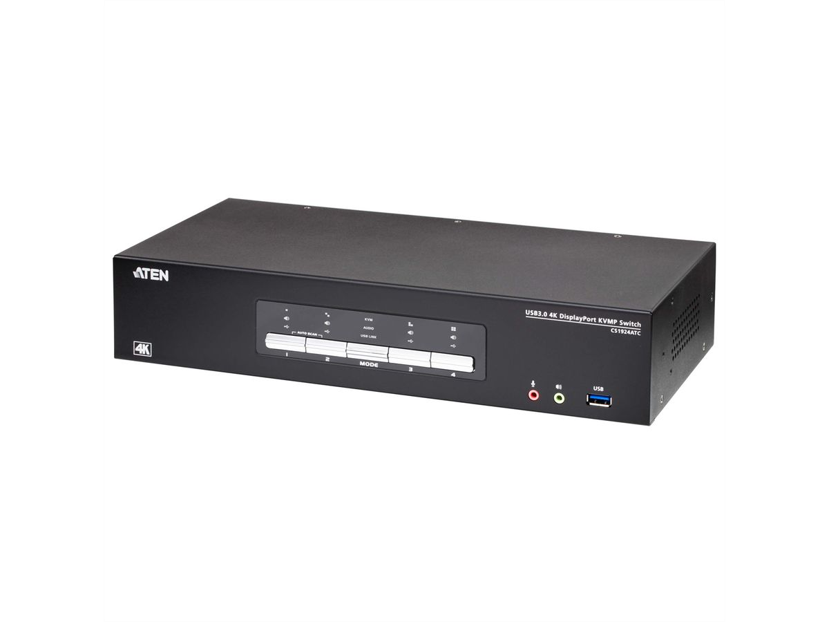 ATEN CS1924ATC 4-Port USB 3.0 4K DisplayPort KVM Switch für ATC