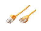 ROLINE U/FTP DataCenter Patchkabel Kat.6A (Class EA), LSOH, slim, gelb, 2 m
