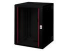 ROLINE 19-Zoll Wandgehäuse Pro 16 HE, 600x600 BxT zweiteilig schwenkbar schwarz
