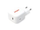 ROLINE USB Charger mit Euro-Stecker, 1 Port Typ-C, GaN, 20W