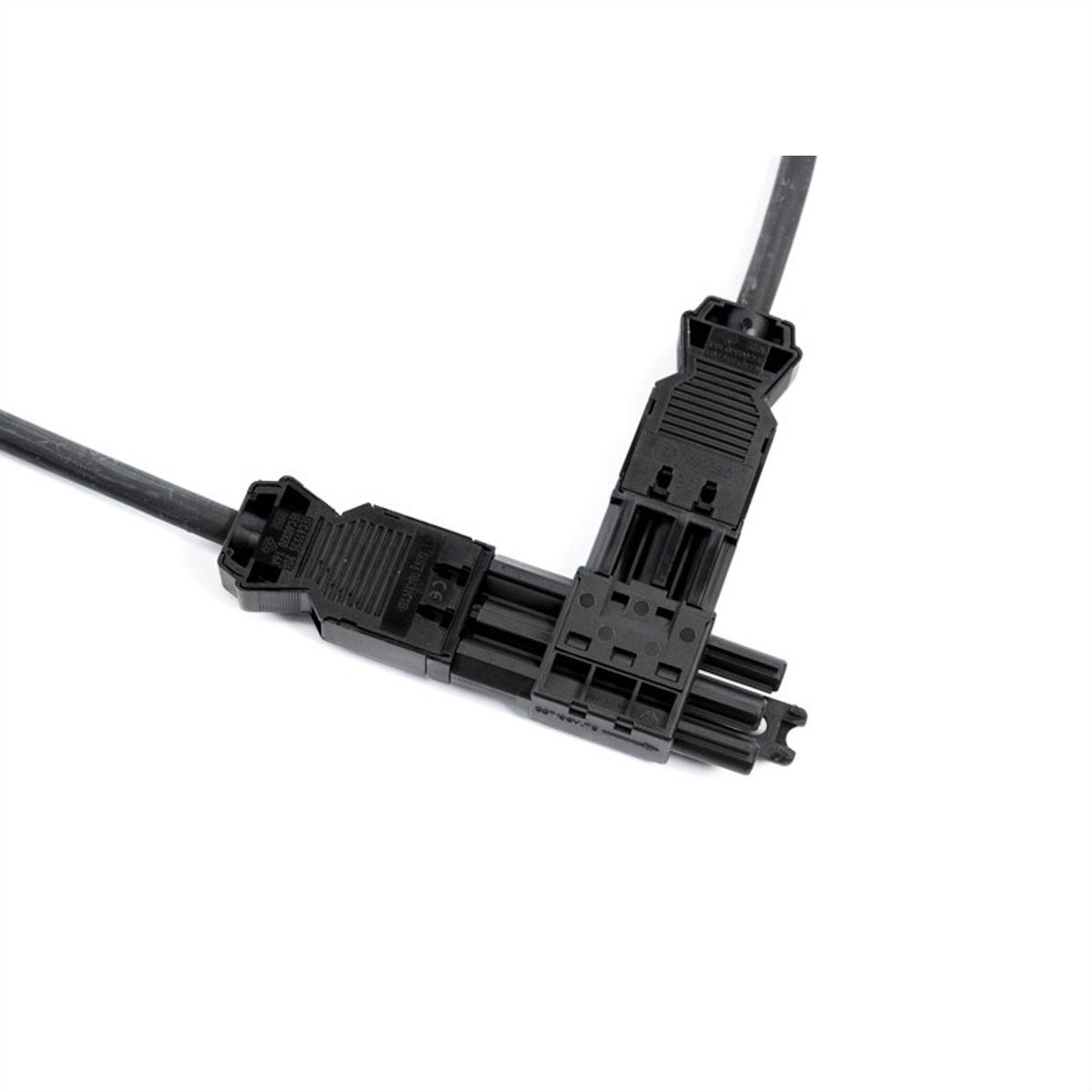 BACHMANN Verteilerblock WIELAND GST18 1xIn/2xOut, flach, schwarz