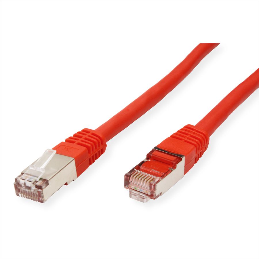 VALUE Patchkabel Cat.6 (Class E) S/FTP (PiMF), rot, 7 m