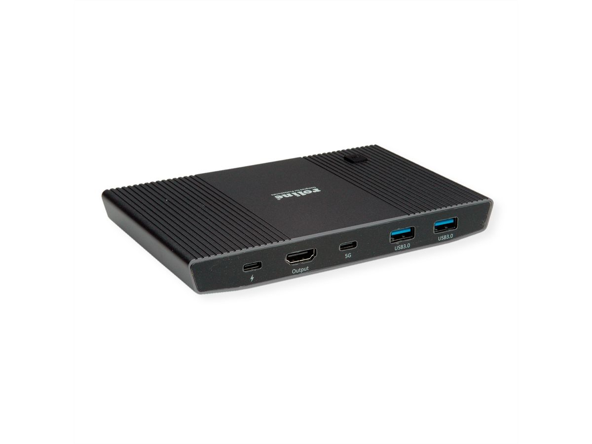 ROLINE KVM Switch, HDMI 4K, USB, 1 User - 2 Mobilgeräte