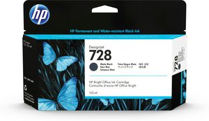 HP 728 130-ml Matte Black DesignJet Ink Cartridge Druckerpatrone 1 Stück(e) Original Standardertrag Mattschwarz