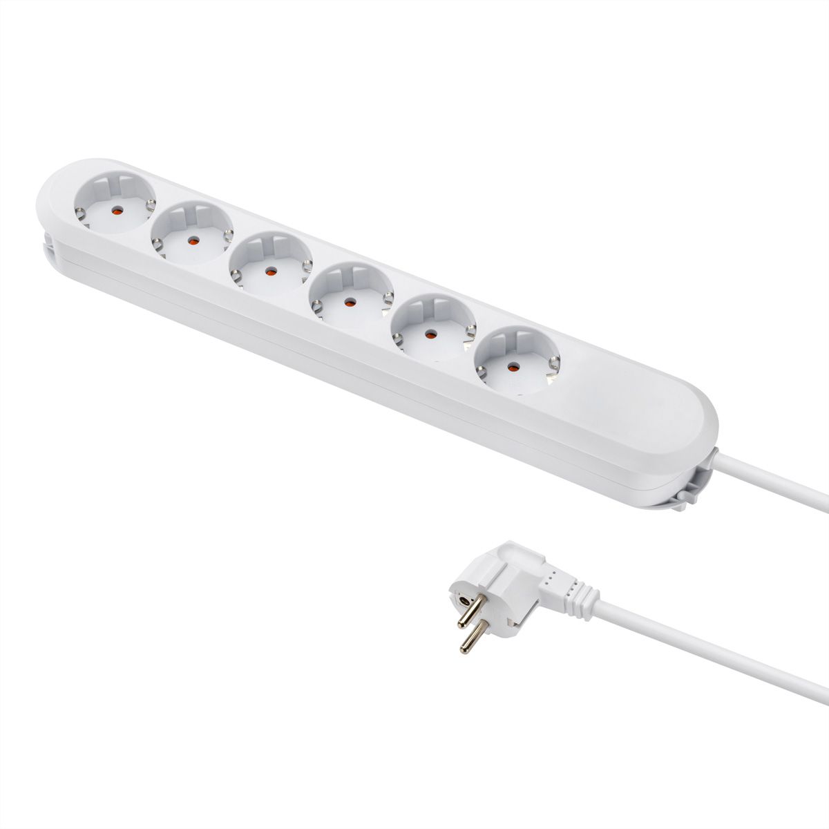 BACHMANN SMART Steckdosenleiste 6x Schutzkontakt, weiß, 5 m
