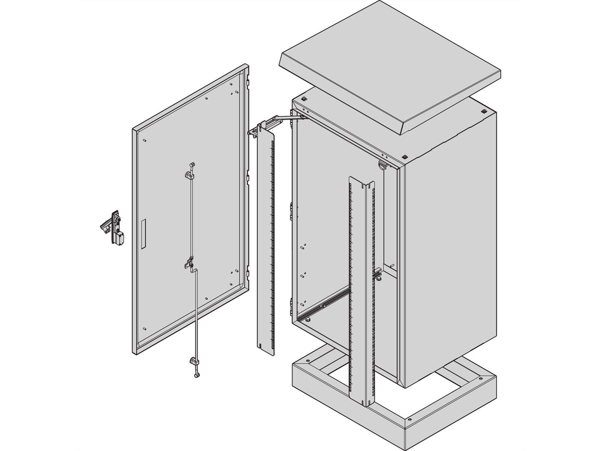 SCHROFF COM ECL 1200H700B600T O.SOCK