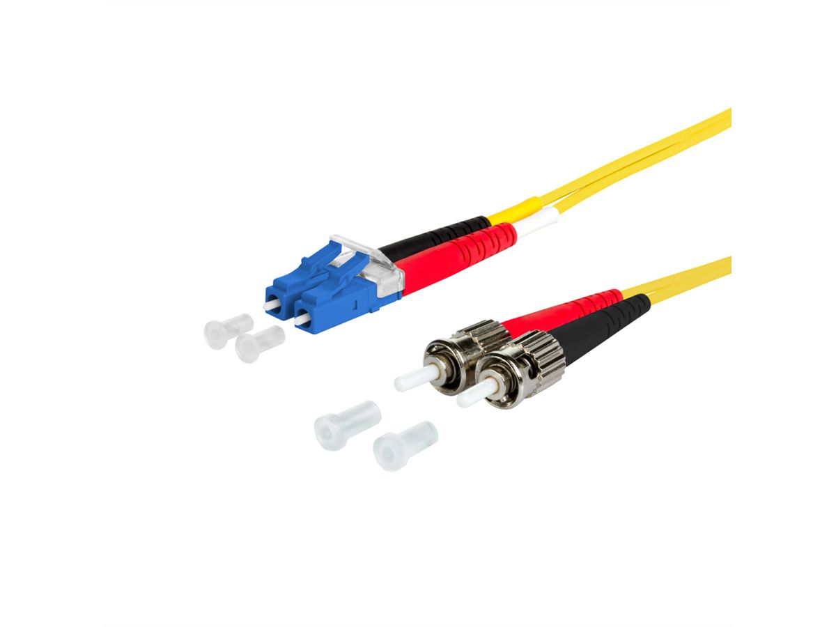 METZ CONNECT OpDAT Patchkabel, LC-D/2xST OS2, 3 m