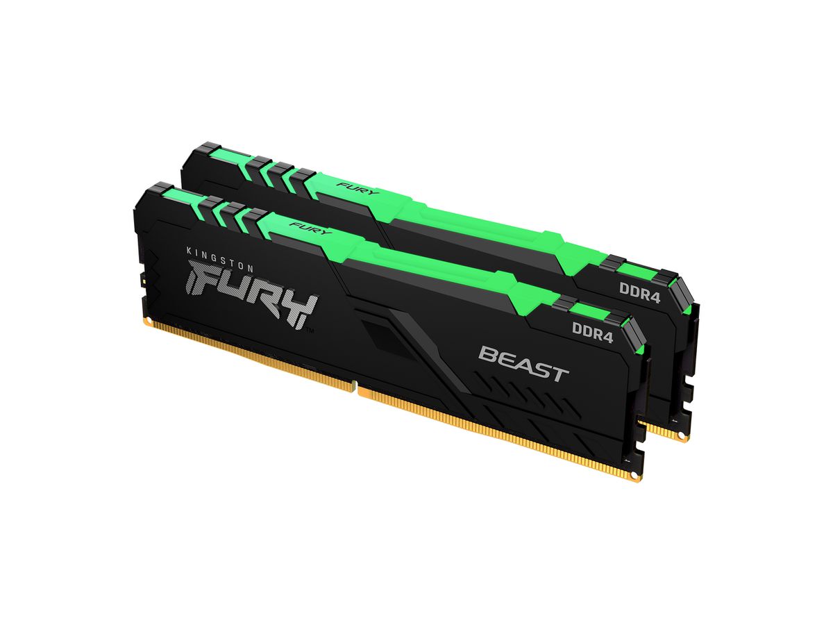 Kingston Technology FURY Beast RGB Speichermodul 32 GB 2 x 16 GB DDR4 3200 MHz